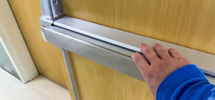 Installing a Push Bar on a Door Shafter